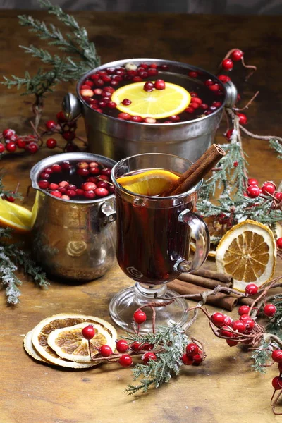 Mulled wine. Red wine mulled wine with orange