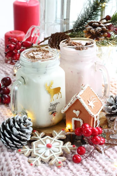 Milchshake Mit Eis Und Schokolade — Stockfoto