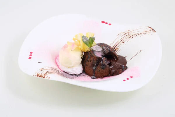 Chocolate Muffin Ice Cream — Stock Photo, Image