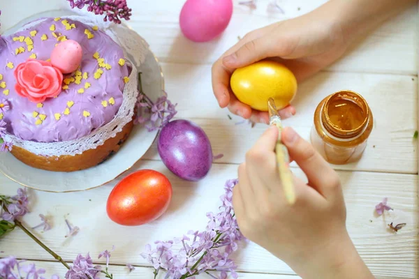 Easter Hands Easter Decoration — Stock Photo, Image