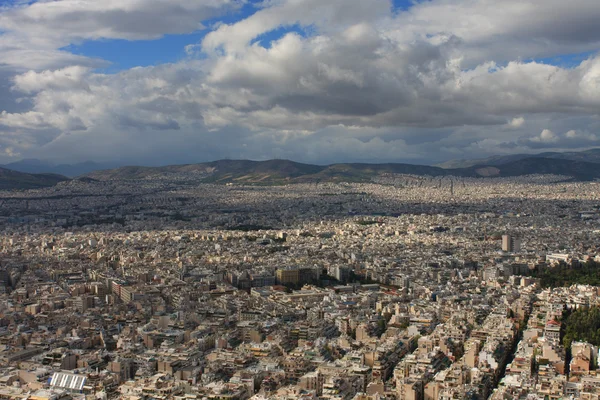 Luftaufnahme von Athen vom lycabettus — Stockfoto
