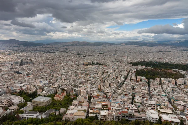 Luftaufnahme von Athen vom lycabettus — Stockfoto