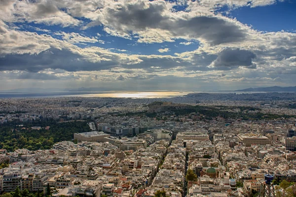 アテネ リカベトスの丘からの眺め — ストック写真