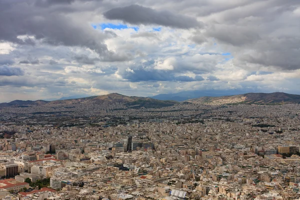 Luftaufnahme von Athen vom lycabettus — Stockfoto