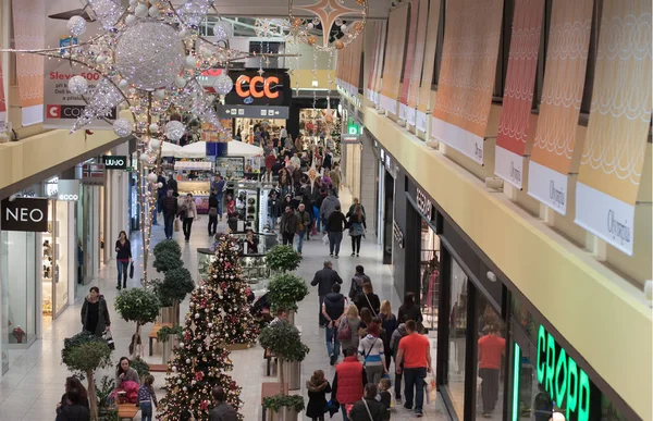 Decoração de Natal no centro comercial Olympia — Fotografia de Stock