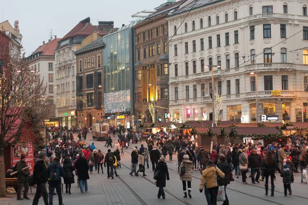 stock image Christmas markets at Liberty Square in Brno 