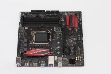 Modern, yeni, anakart üzerinde beyaz arka plan izole 