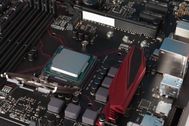 Modern, yeni, oyun yüklü Cpu işlemci anakart.