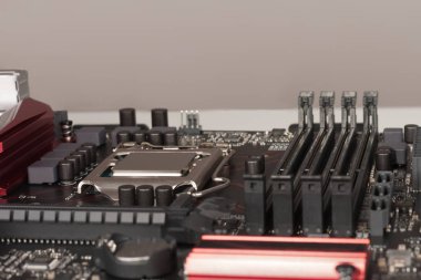 Modern, yeni, oyun mothe üzerinde yüklü Cpu işlemci yakın çekim