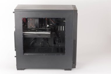 Midi tower bilgisayar kasasının Şeffaf Akrilik yüzü 