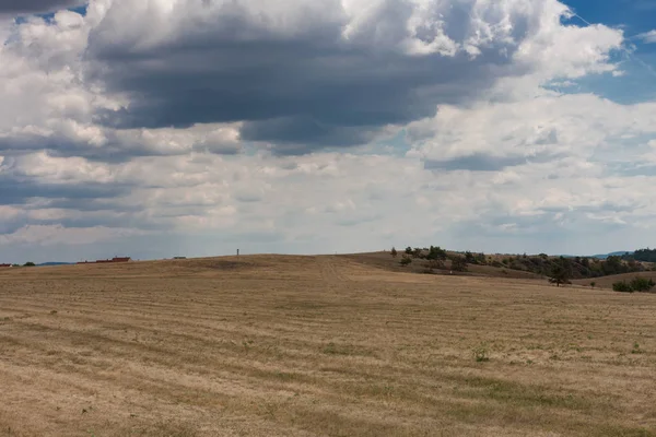 The Mohelno step, national nature reserve in the summer cloudy d