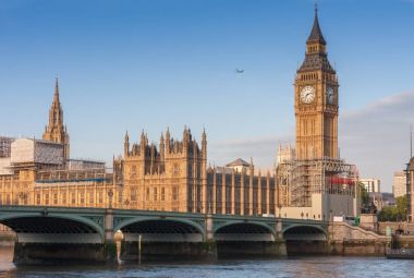Westminster bridge, Big Ben sabah
