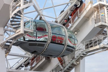London Eye, sabah Londra'da millennium tekerlek