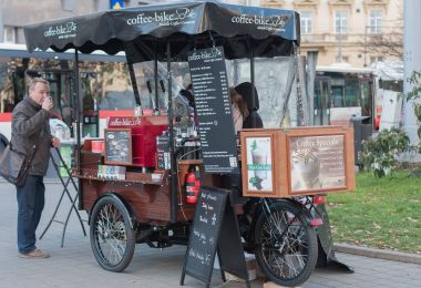 Noel pazarı, telefon coffeebike