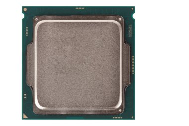 Ofis Pc, beyaz arka plan üzerinde izole için işlemci.