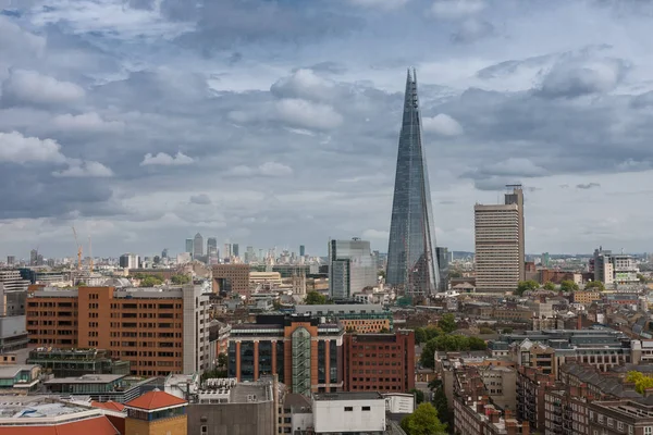 Widok Lotu Ptaka Piętrowy Wieżowiec Shard Londynie Shard Jest Najwyższym — Zdjęcie stockowe
