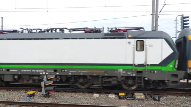 Brno República Checa Enero 2020 Salida Del Tren Desde Estación — Vídeos de Stock