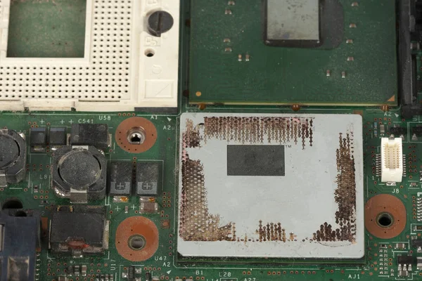 Cierre Zócalo Vacío Para Cpu Tarjeta Gráfica Integrada Placa Principal — Foto de Stock