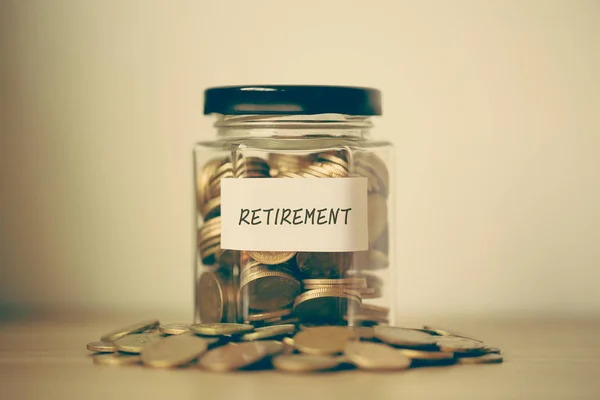 Risparmio per il concetto di pensionamento — Foto Stock