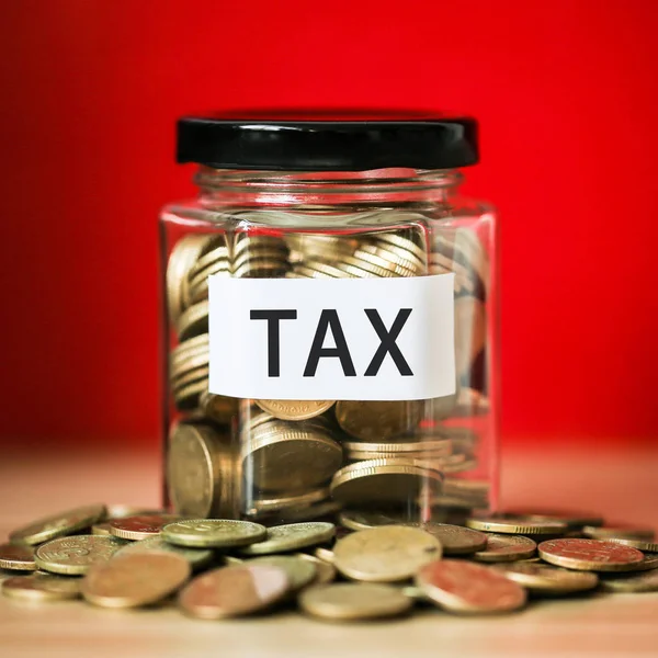 Saving For Tax Concept — Stock Photo, Image