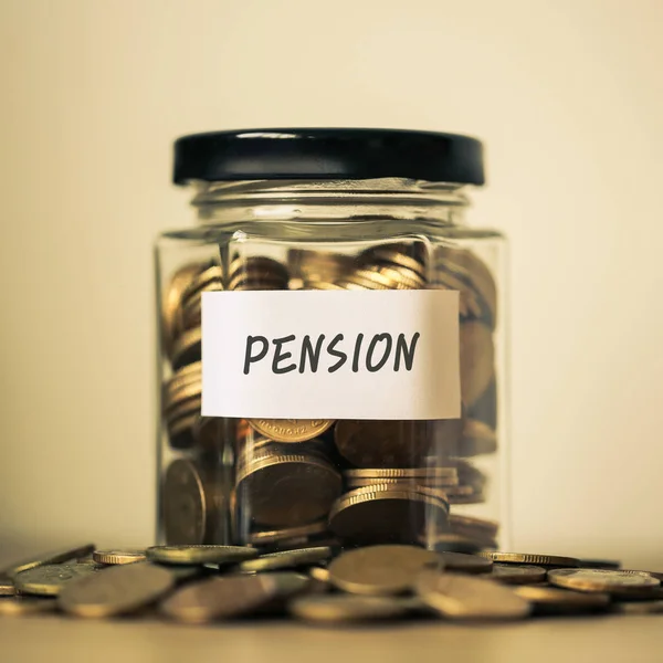 Concepto de pensiones financieras — Foto de Stock