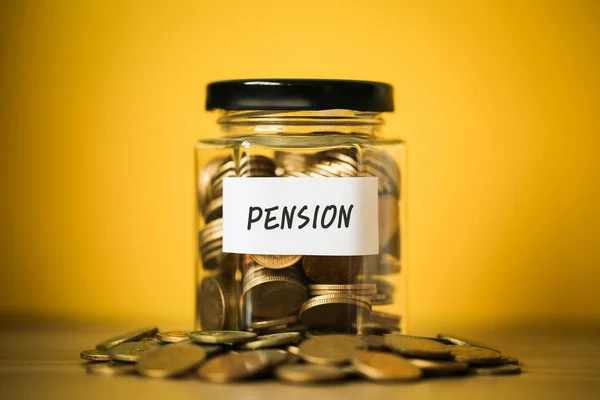 Concepto de pensiones financieras — Foto de Stock
