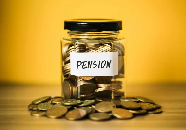 Concepto de pensiones financieras — Foto de Stock