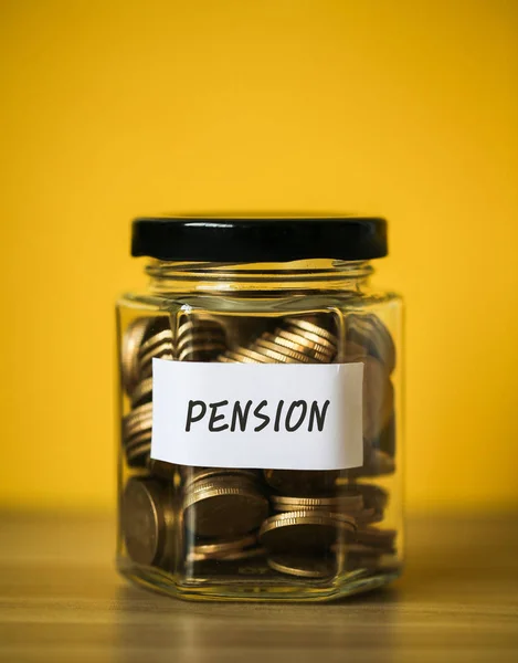 Concepto de pensiones financieras — Foto de Stock