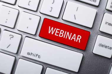 Webinar bilgisayar klavye düğme