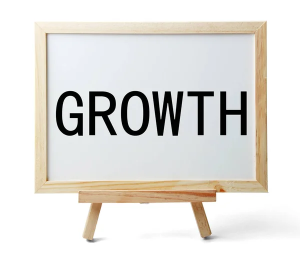 Whiteboard With Text Growth — Stock Photo, Image