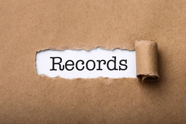 Koncepcja rekordów — Zdjęcie stockowe