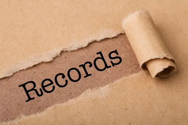Concepto de registros —  Fotos de Stock