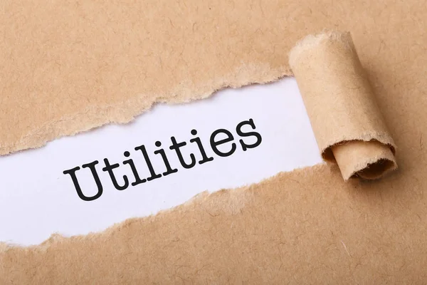 Utilities-konceptet — Stockfoto