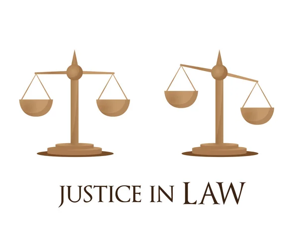 Justicia en la ley — Vector de stock