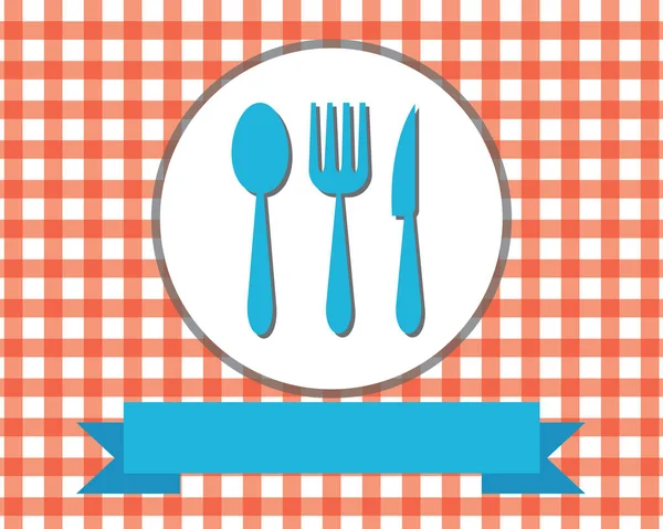 Їжі таблиці ілюстрація — стоковий вектор
