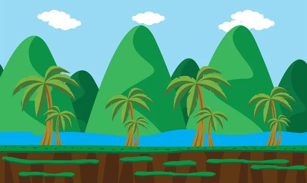 Фон пальмового дерева — стоковый вектор