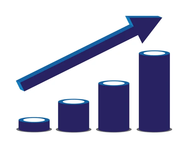成長の統計図 — ストックベクタ