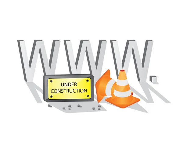 Website in aanbouw — Stockvector