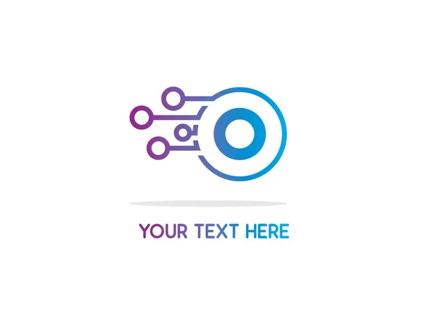 Top teknoloji O logo tasarlamak