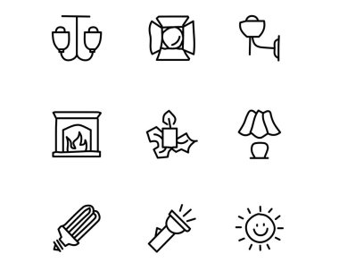 tasarlamak, elle çizilmiş tarzı tasarım, tasarlanmış web ve app hafif el çekilmiş Icon set