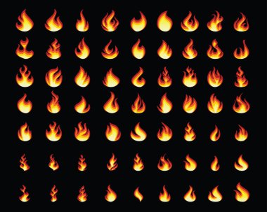 animasyon için tasarlanmış tasarlamak, basit tarzı tasarım, alev ayarla