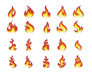 animasyon için tasarlanmış tasarlamak, basit tarzı tasarım, alev ayarla