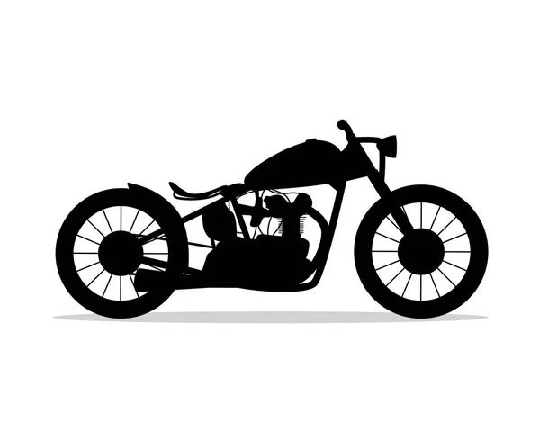 Motosiklet siluet simge tasarım