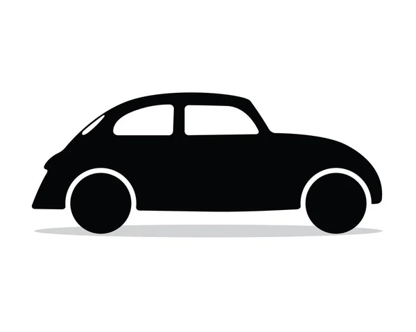 Veteranbil silhouette design illustration, silhuett stil design, utformad för ikonen och animering — Stock vektor
