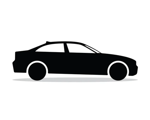 Bil silhouette design illustration, silhuett stil design, utformad för ikonen och animering — Stock vektor