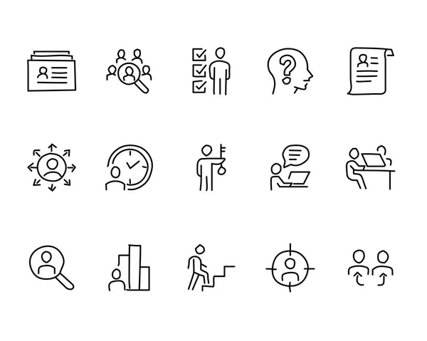 Job handgezeichnete Icon Design Illustration, Linie Stil-Symbol, für App und Web entwickelt — Stockvektor