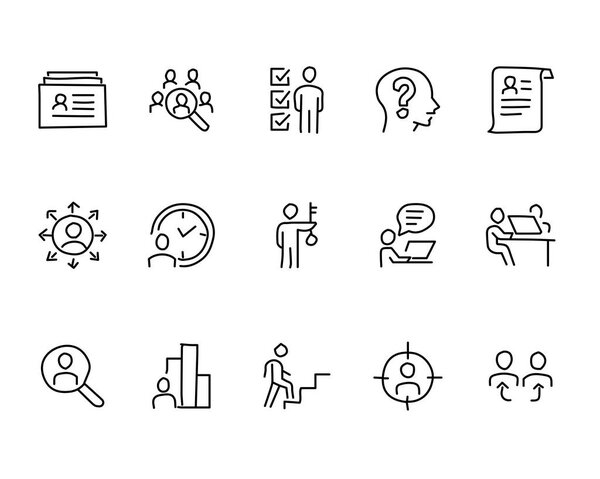 job hand drawn icon design illustration, line style icon, designed for app and web