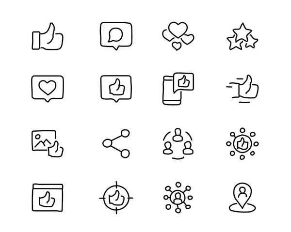 Como ilustración de diseño de icono dibujado a mano, icono de estilo de línea, diseñado para aplicación y web — Vector de stock
