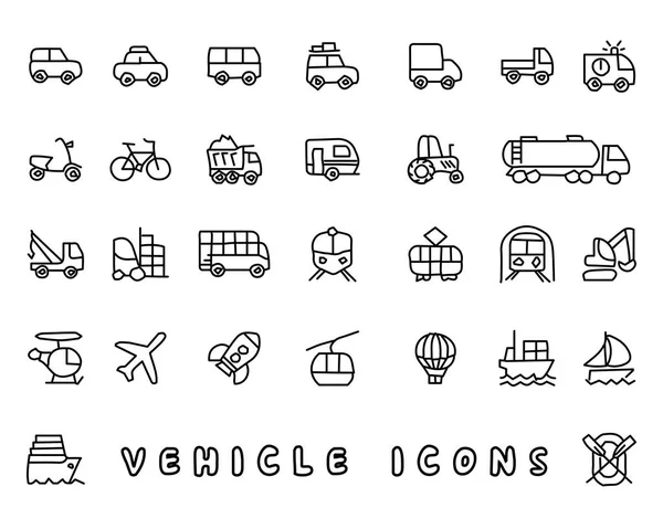 Illustrasjon for utforming av kjøretøyets håndtegnede ikon, linjeikon, utformet for app og nett – stockvektor