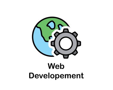 Web ve app için tasarlanmış web geliştirme simge arama motoru optimizasyonu karikatür tasarım illustration.cartoon tasarım stil,